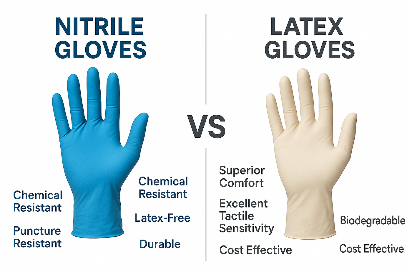 Nitrile vs Latex: The Ultimate Glove Choice