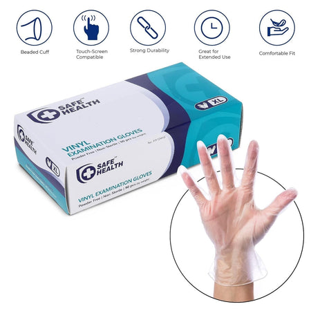 2X Clear Nitrile Gloves (2.5 Mil) - GloveSaver.com