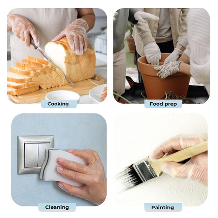 2X Clear Nitrile Gloves (2.5 Mil) - GloveSaver.com