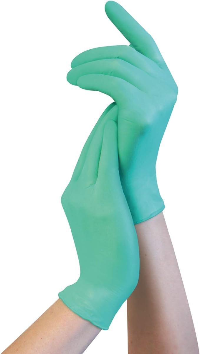 (In-Stock) 3X Green Vinyl Gloves (3 Mil) - GloveSaver.com