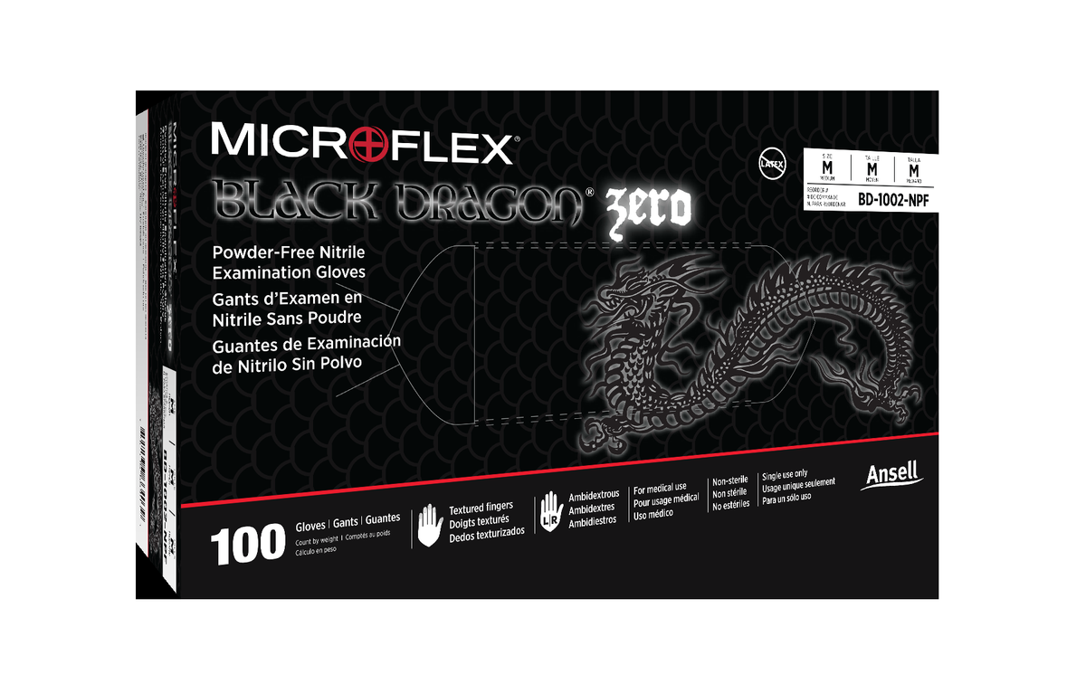 MICROFLEX® Black Dragon® Zero BD-100N - GloveSaver.com
