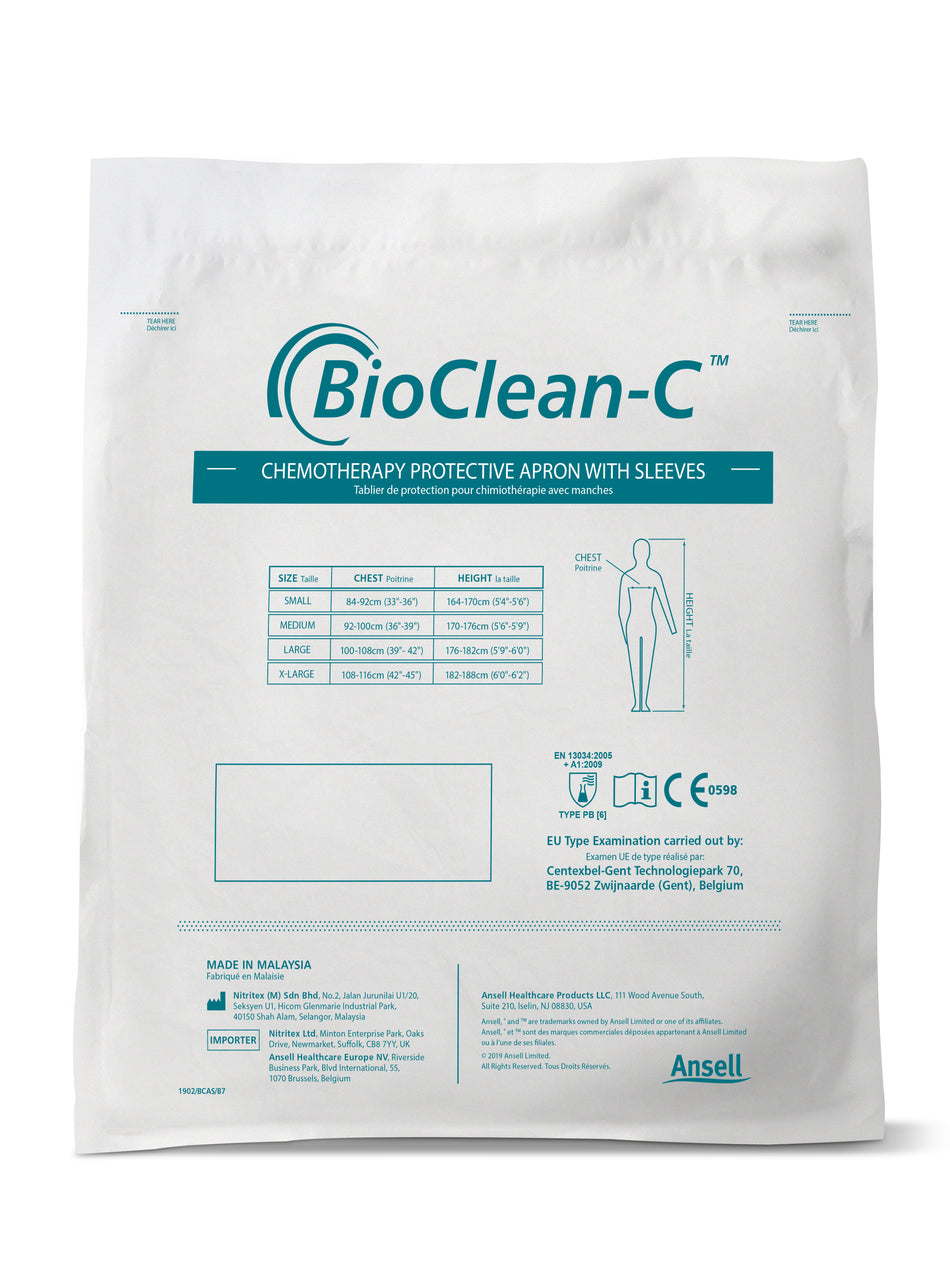BioClean-C™ Apron with Sleeves BCAS - GloveSaver.com