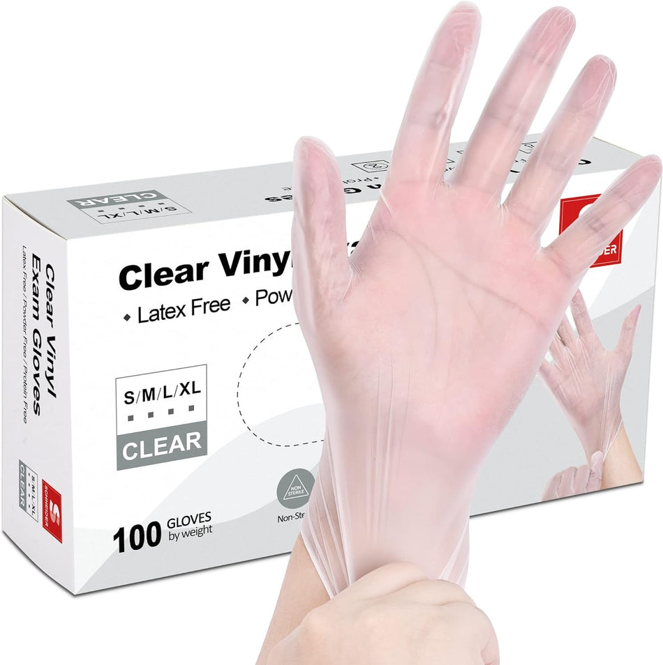(In-Stock) 4X Vinyl Gloves (Case) 1,000 Count, 4 Mil