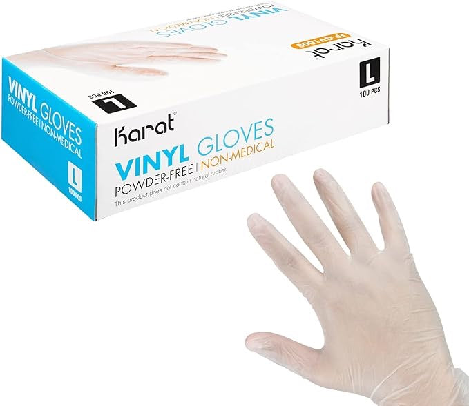 4X Vinyl Gloves Industrial, Powdered (4 Mil)