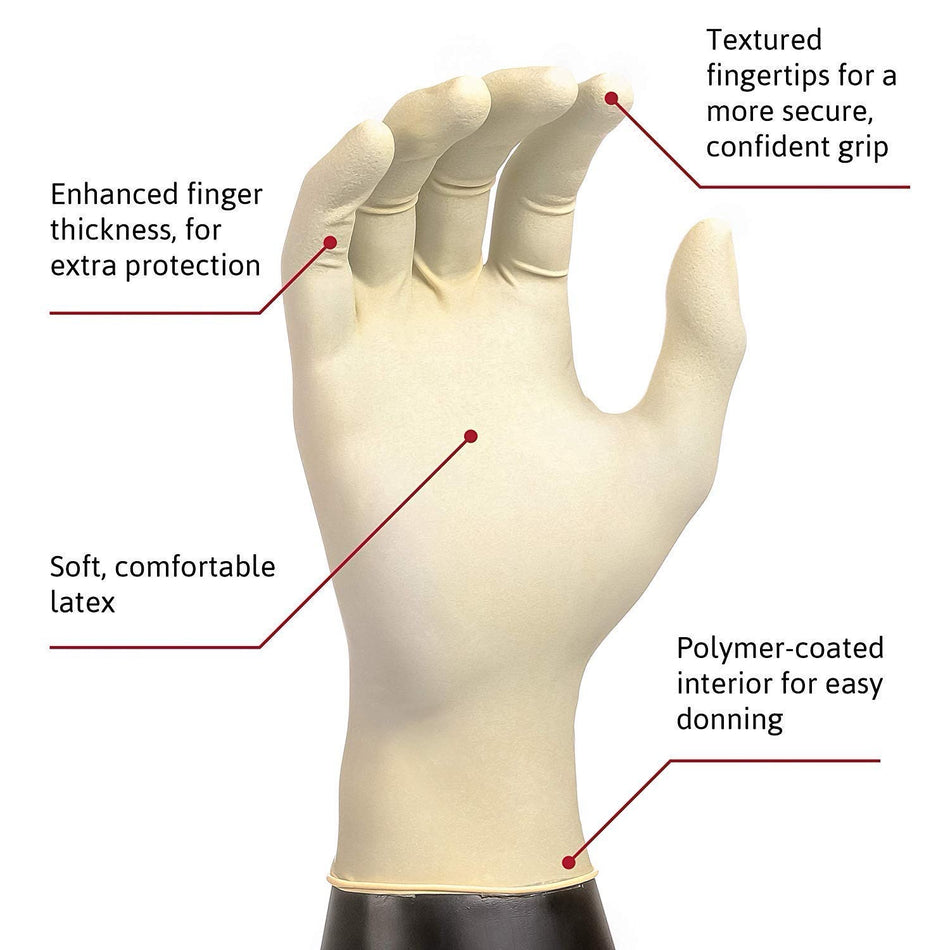(In-Stock) Latex Gloves | Microflex Diamond Grip (6 Mil)