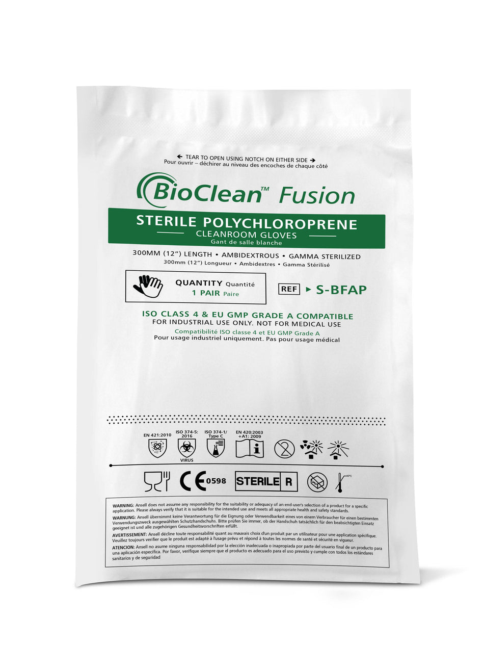 BioClean™ Fusion S-BFAP Sterile Polychloroprene Gloves - GloveSaver.com