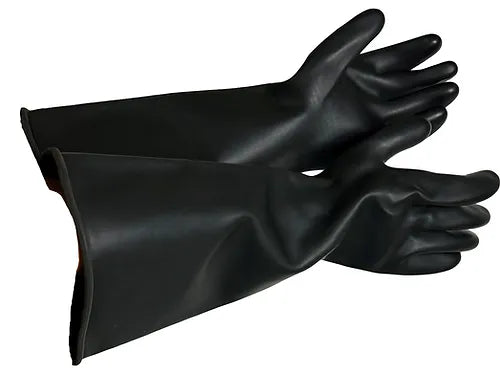 43 Mil Black Rubber Gloves 13" 96-4318 - GloveSaver.com
