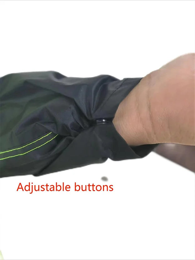 10-71HVG HiViz Green Rainsuit with Hood - GloveSaver.com