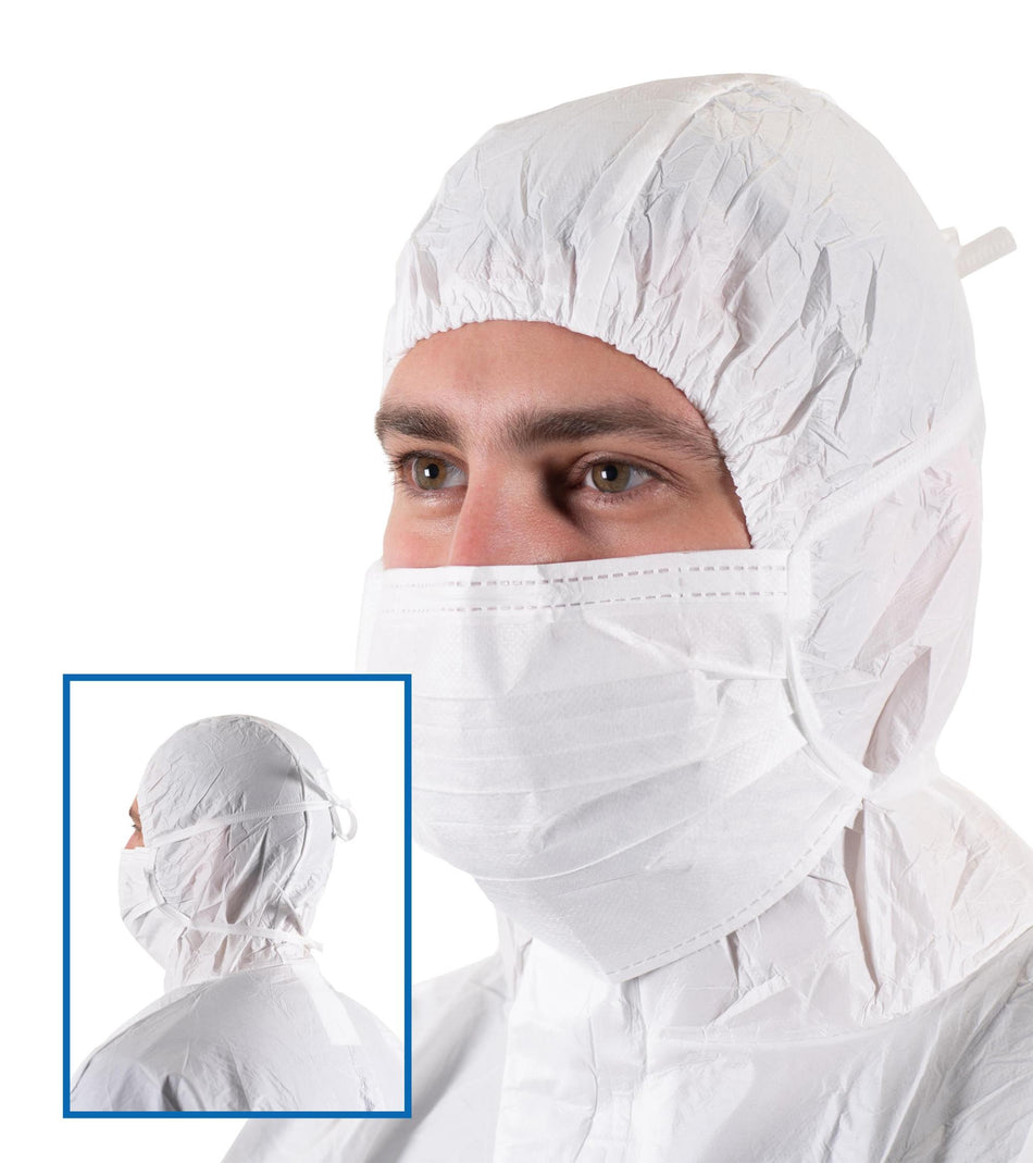 BioClean™ Non Sterile Tie on Facemask MTA210-0 - GloveSaver.com