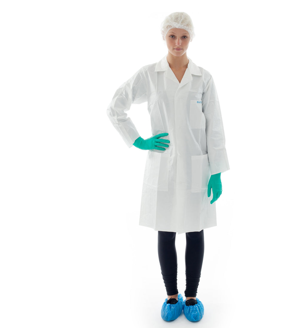 BioClean-D™ Lab Coat - Sterile S-BDLC - GloveSaver.com