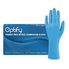 (In-Stock) 8X  Blue Nitrile Exam Gloves 8 Mil