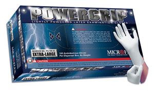 Latex Exam Gloves, Microflex PowerGrip