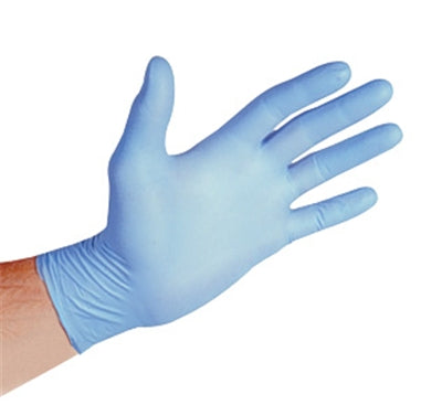 (In-Stock) 4X Blue Nitrile Gloves, 4 Mil Strength