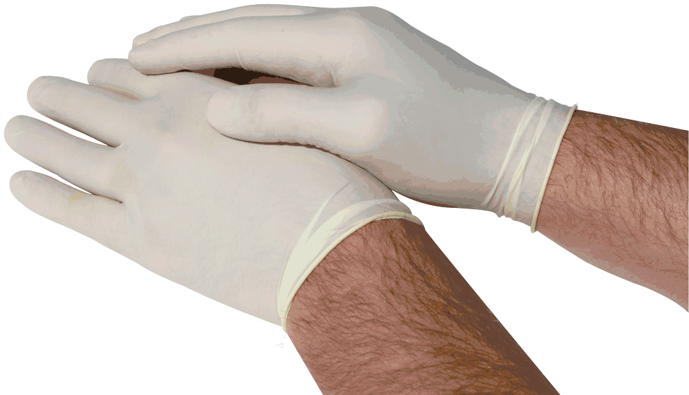 (In-Stock) Latex Gloves Industrial (Powdered) - GloveSaver.com