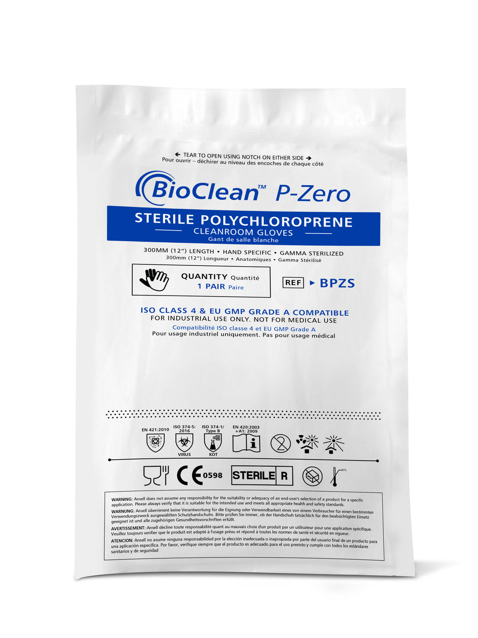 BioClean™ P-Zero BPZS Sterile Polychloroprene Gloves