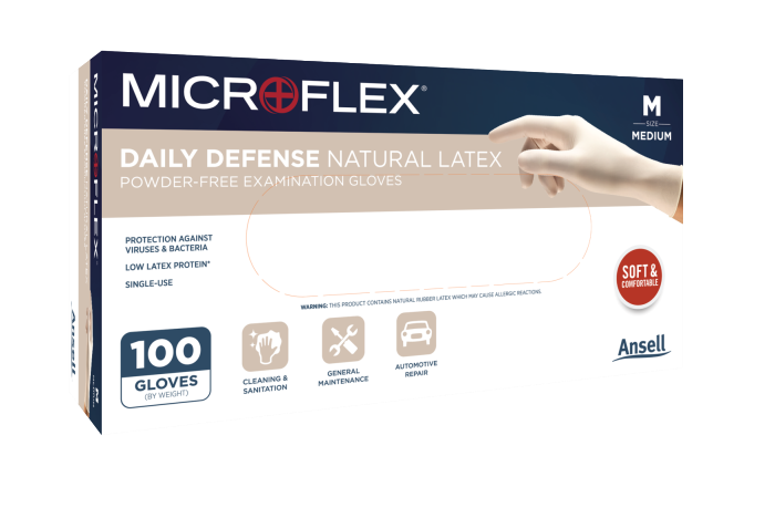 MICROFLEX® Daily Defense Natural Latex 10-754 - GloveSaver.com