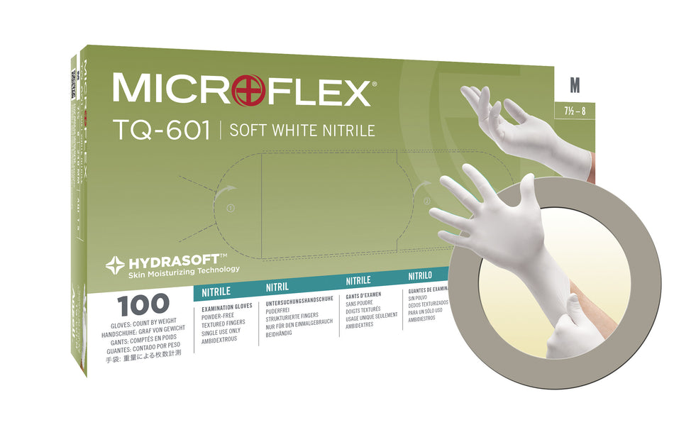 MICROFLEX® Soft White Nitrile TQ-601 - GloveSaver.com