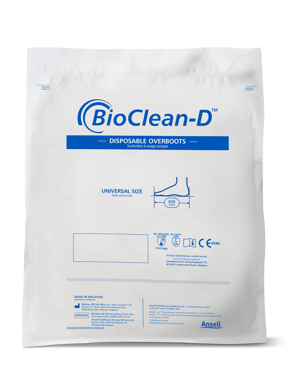 BioClean-D™ Overboots - Sterile S-BDOB - GloveSaver.com