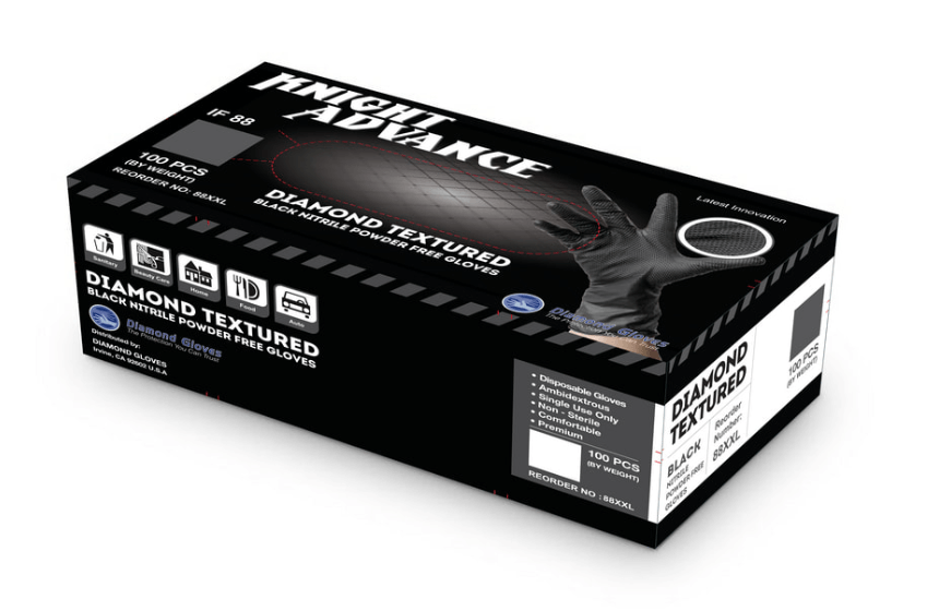 Industrial - Powder Free Black Nitrile 9 Mil - GloveSaver.com