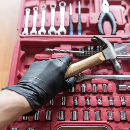 5 Mil Black Nitrile Gloves - Powder Free, Exam Grade, 1000/Case - GloveSaver.com