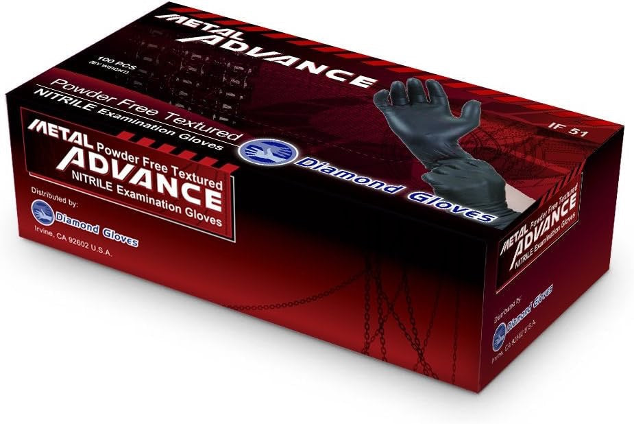 5 Mil Black Nitrile Gloves - Powder Free, Exam Grade, 1000/Case - GloveSaver.com
