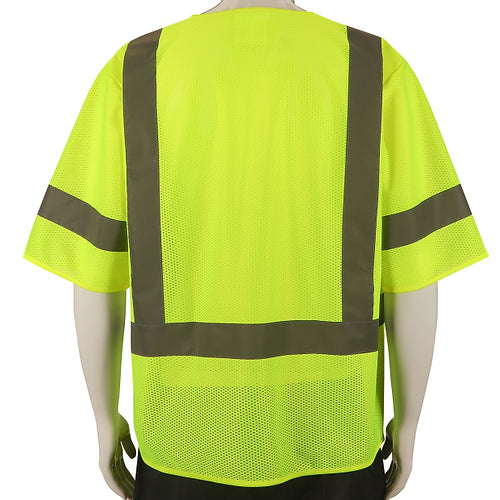 Class 3 Mest Vest Hi Viz Green 98-3401G - GloveSaver.com