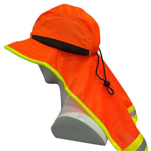 Sun Hat Hi Viz Orange 98-004-O - GloveSaver.com