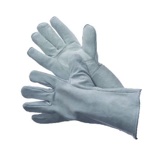 31-4015 Grey Leather Welding Gloves - GloveSaver.com