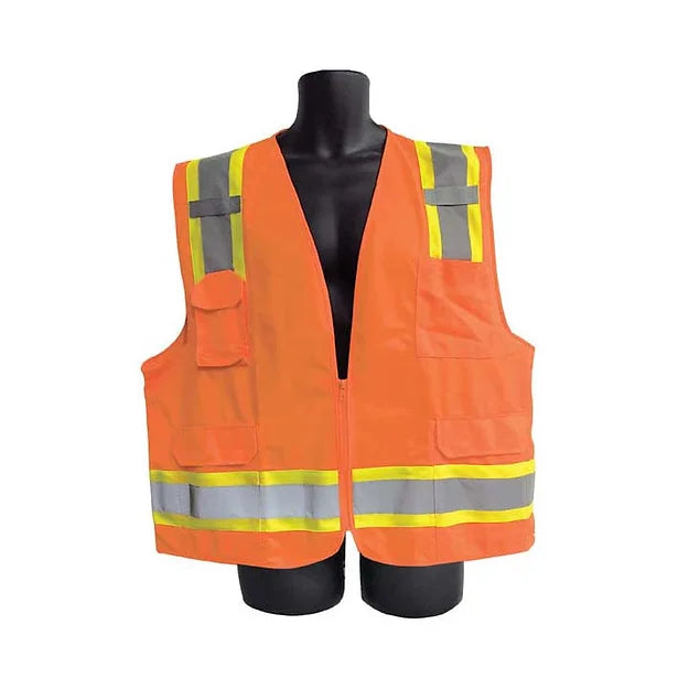 Class II Orange Vest with Pockets 98-2980-O