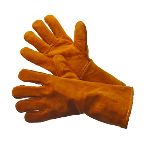 Brown Welding Leather Gloves with Reinforced Thumb 31-4013KV