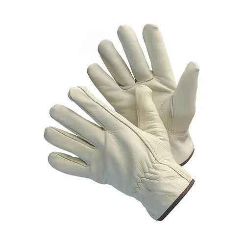 Cow Grain Driver Glove with Red Lining 32-1383PP