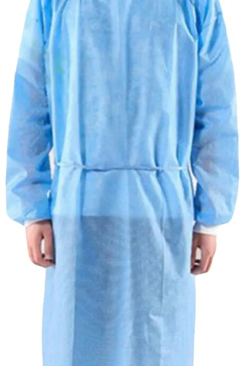 Blue Isolation Gowns 00-G1010-BU - GloveSaver.com