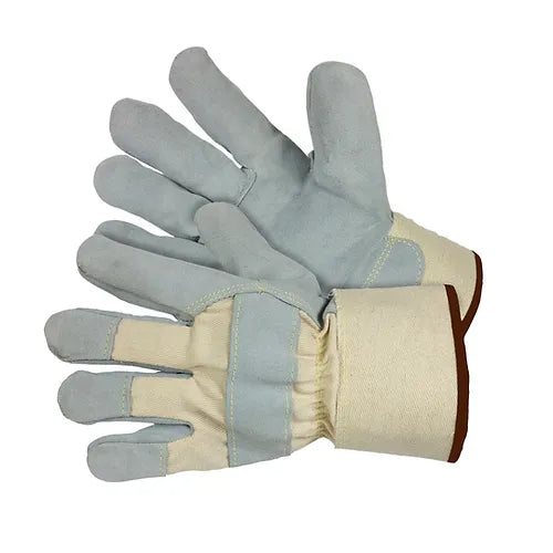 Cow Split Leather Palm with Knuckle Strap 30-2500 - GloveSaver.com