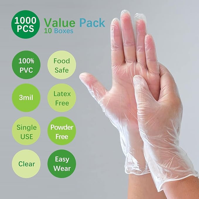 (In-Stock) 4X Vinyl Exam Gloves - 1,000 Count - GloveSaver.com