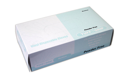 (In-Stock) 4X Blue Vinyl Gloves (Case) 1,000 Count - GloveSaver.com