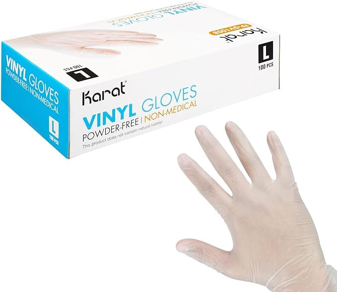 4X Vinyl Gloves Industrial, Powdered (4 Mil) - GloveSaver.com