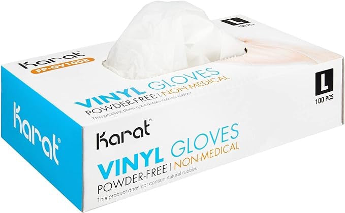4X Vinyl Gloves Industrial, Powdered (4 Mil) - GloveSaver.com