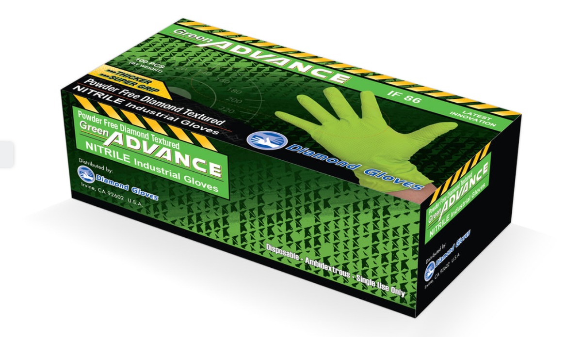 (1 Pallet) 8 Mil, Green Nitrile Gloves - Exam Grade (120,000 Gloves Total) - GloveSaver.com