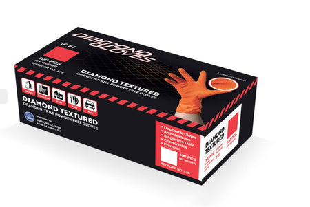 (1 Pallet) 8 Mil, Orange Nitrile Gloves - Exam Grade (120,000 Gloves Total) - GloveSaver.com