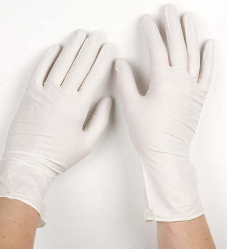 (In-Stock)  3X White Nitrile Gloves (3 Mil) - GloveSaver.com