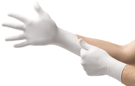 (In-Stock)  3X White Nitrile Gloves (3 Mil) - GloveSaver.com