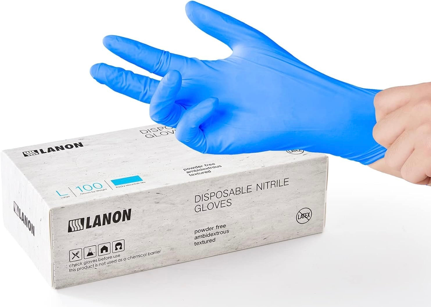 5 Mil Nitrile Gloves - industrial grade - 1,000 Per Case