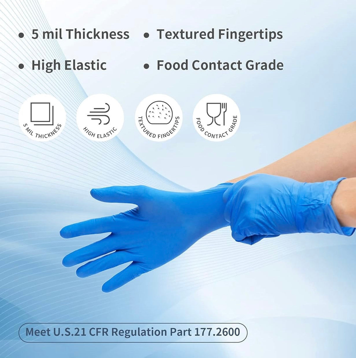 (In-Stock) 5X Nitrile Gloves 1,000 Per Case - GloveSaver.com