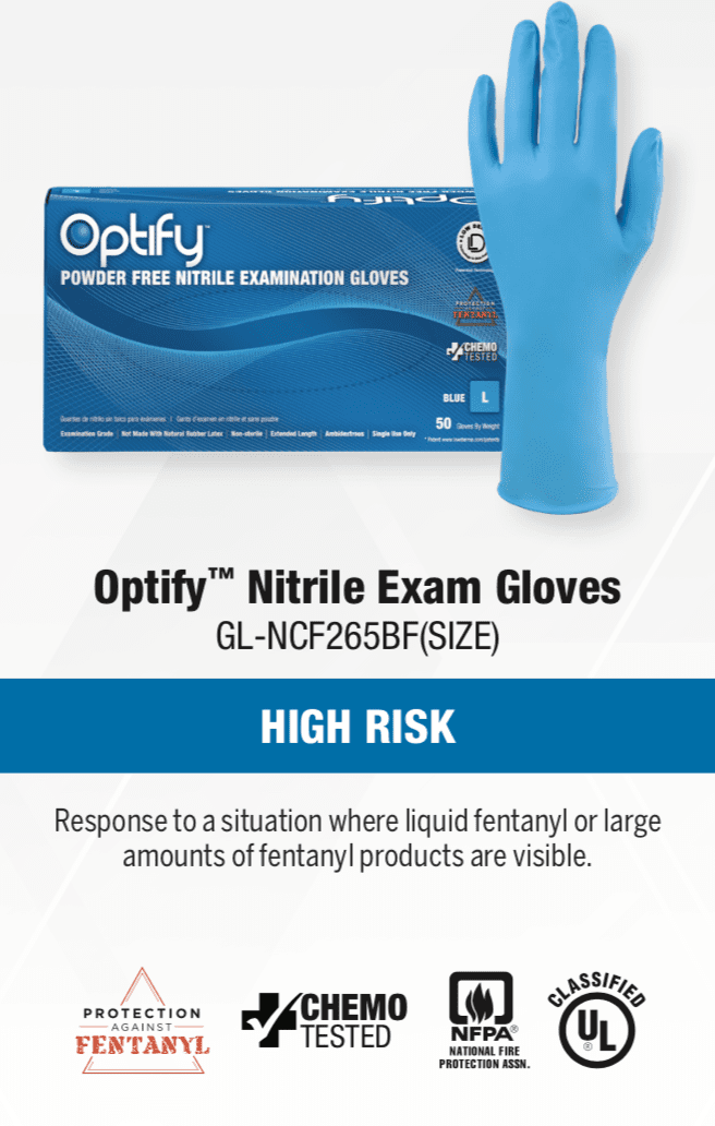 (In-Stock) 8X  Blue Nitrile Exam Gloves 8 Mil - GloveSaver.com