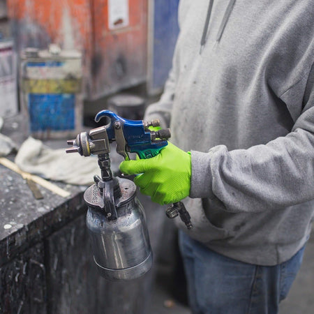 GloveWorks 8X Green Nitrile Exam Gloves, 8 Mil Strength - GloveSaver.com