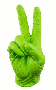 GloveWorks 8X Green Nitrile Exam Gloves, 8 Mil Strength - GloveSaver.com