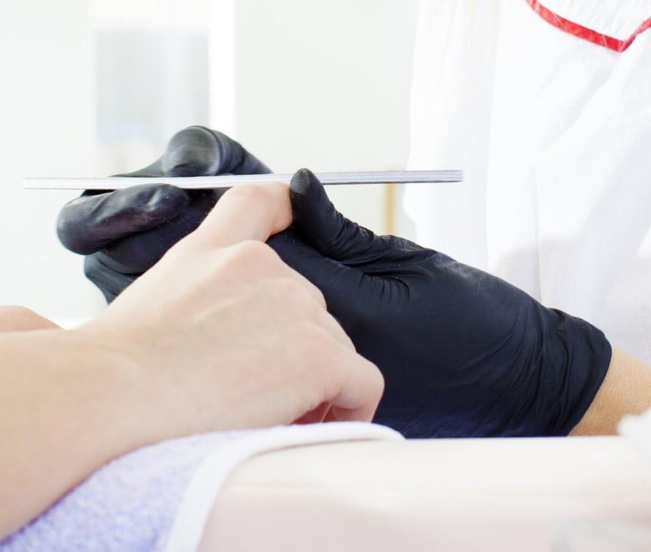 (In-Stock) Black Latex Exam Gloves (6 Mil) - GloveSaver.com