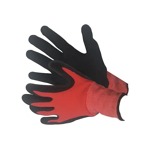 Red Nylon & Spandex Shell with Black Nitrile Coating 50-8836RBK - GloveSaver.com