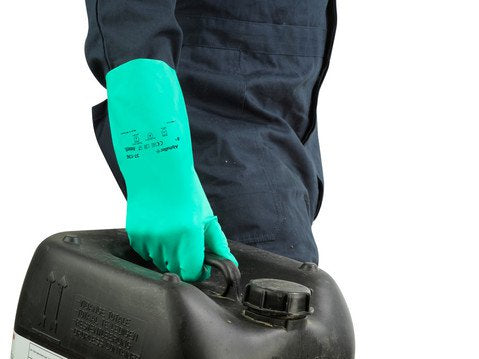 AlphaTec, 37-136, Nitrile, chemical-resistant gloves, industrial chemical resistant gloves, bulk chemical resistant gloves, 144 pairs per case, case pack gloves, GloveSaver.com