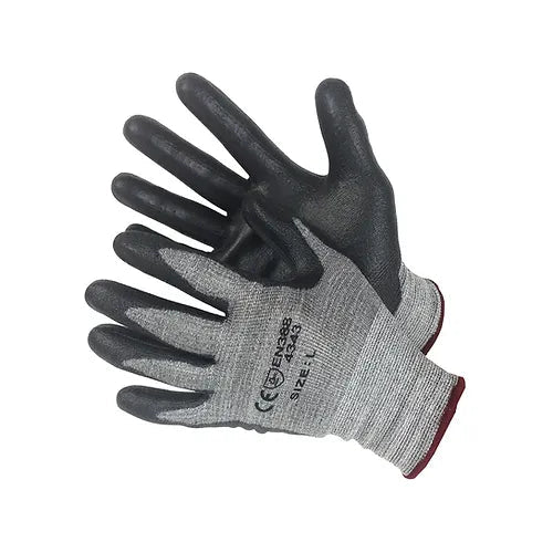 Cut Resistant Lycra Shell with PU Palm Coated 20-3338GBK - GloveSaver.com